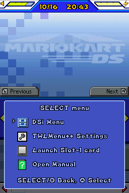 Select menu